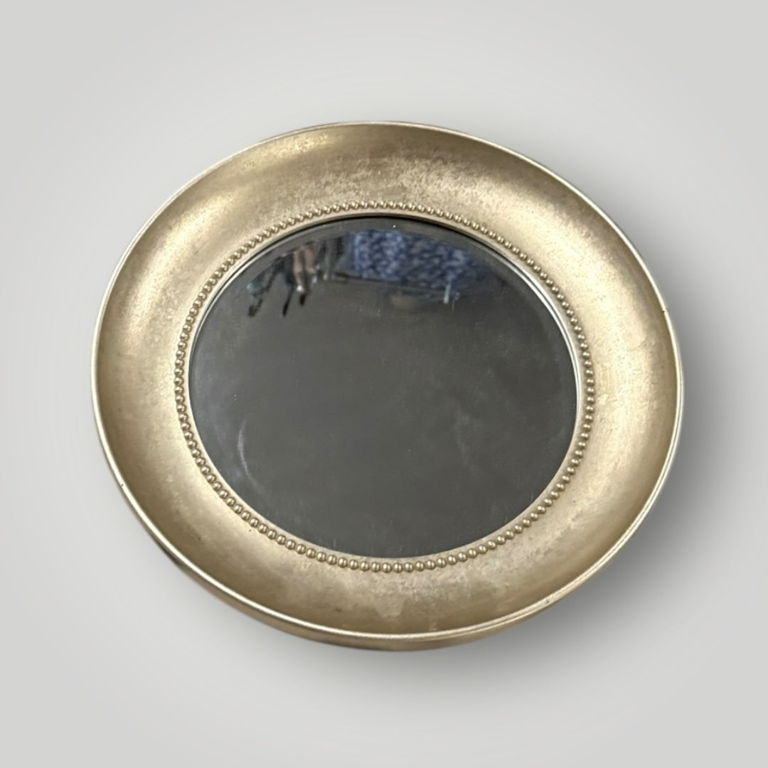 Round Beaded Edge Wall Mirror